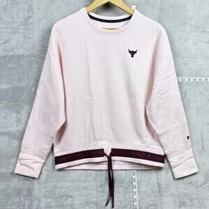 Under Armour Project Rock Blood Sweat Respect Pink Crewneck Sweatshirt Women’s M